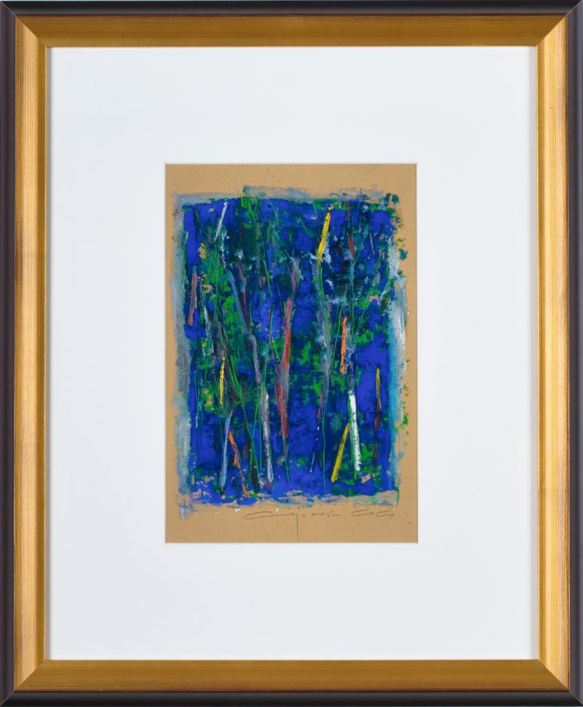 Dialog în albastru – pictură în ulei, artist Iurie Cojocaru – Iurie Cojocaru – O Galerie de Artă