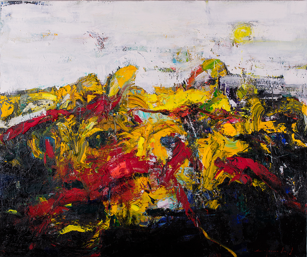 Armonii în galben – pictură în ulei, artist Iurie Cojocaru – Iurie Cojocaru – O Galerie de Artă
