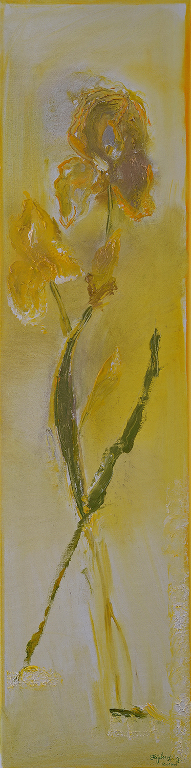 Iris 2 – pictură în ulei, artistă Katalin Hajdu – Katalin Hajdu – O Galerie de Artă