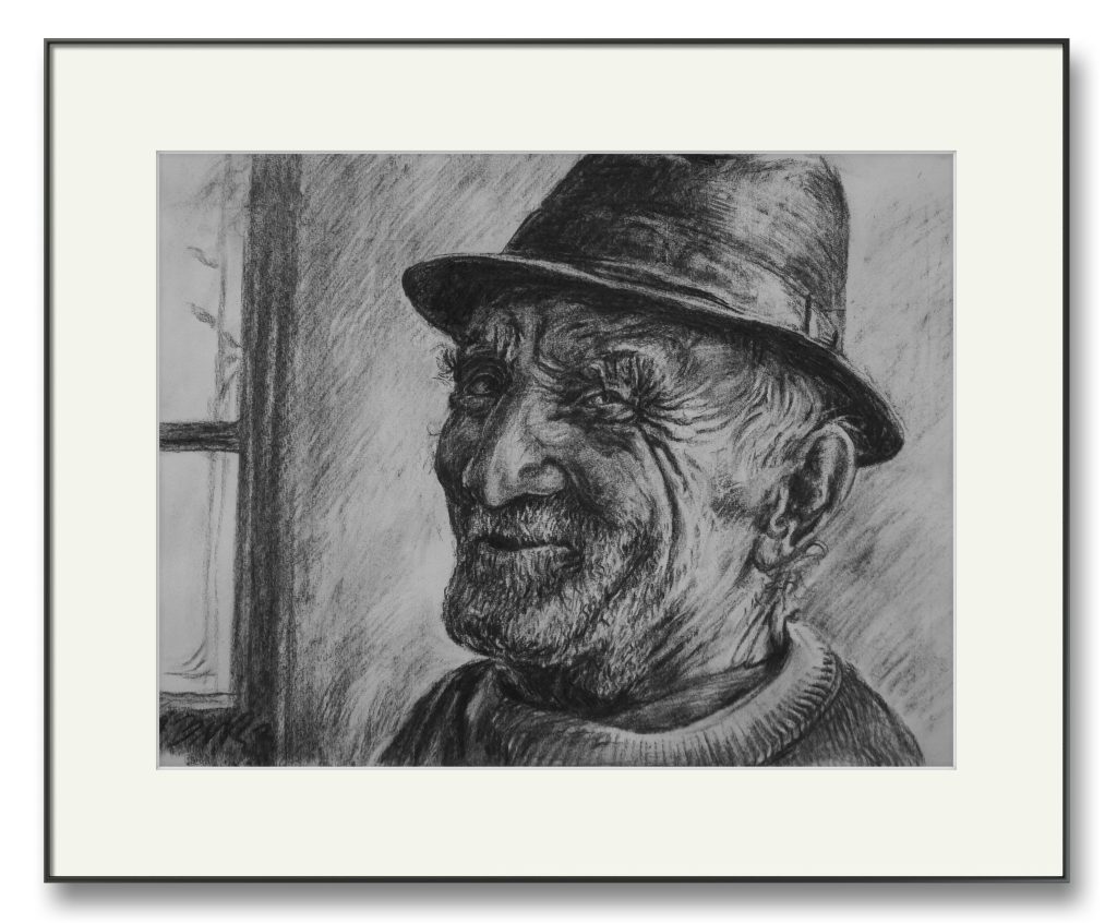 Mihai – cărbune pe hârtie, artist Björn Reinhardt – Björn Reinhardt – O Galerie de Artă