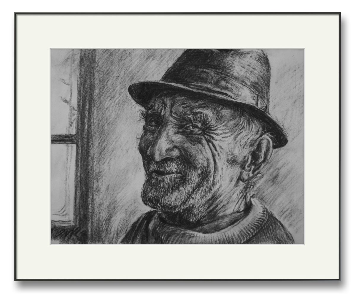 Mihai – cărbune pe hârtie, artist Björn Reinhardt – Björn Reinhardt – O Galerie de Artă