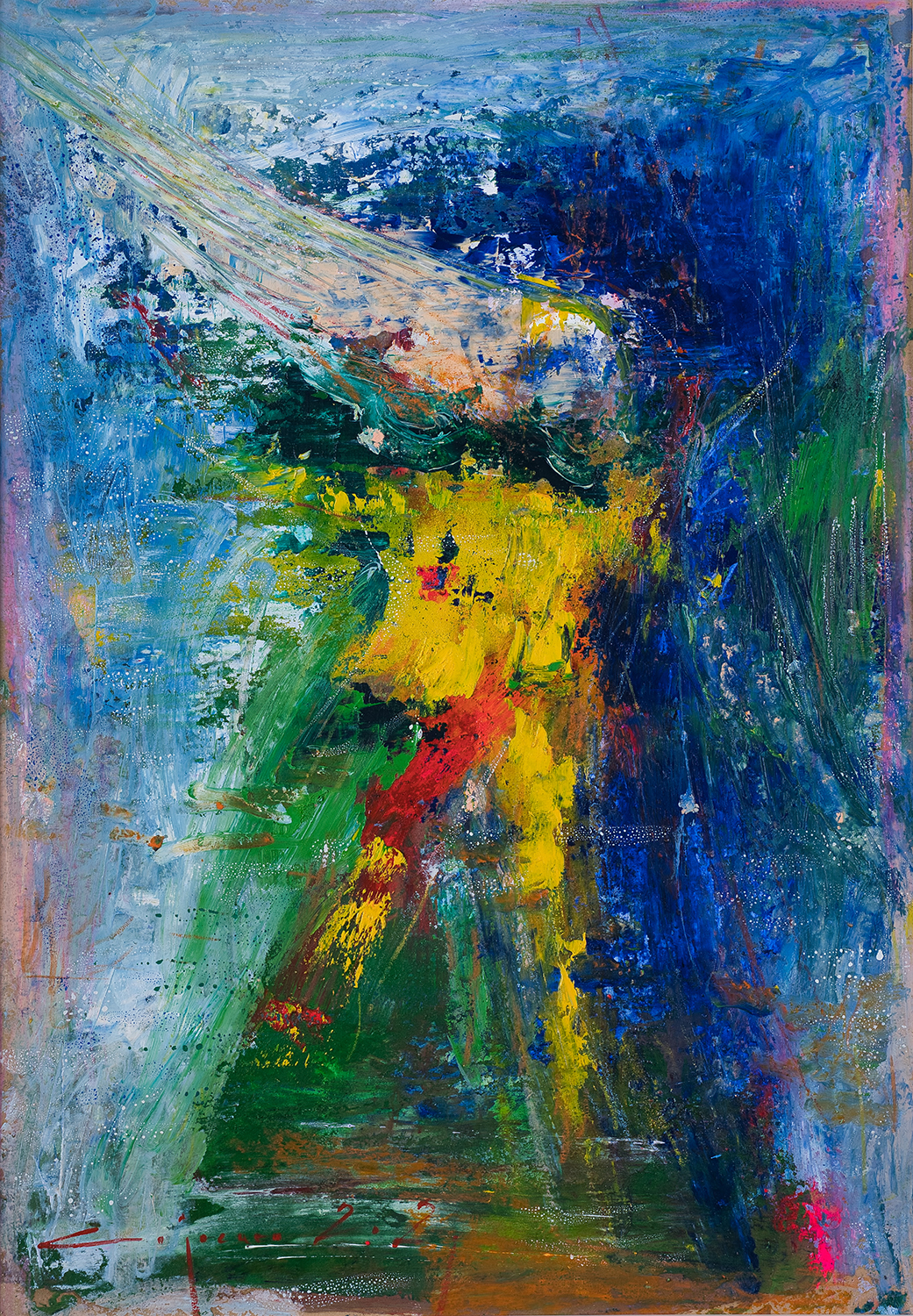 Prezență binefăcătoare II – pictură în ulei, artist Iurie Cojocaru – Iurie Cojocaru – O Galerie de Artă