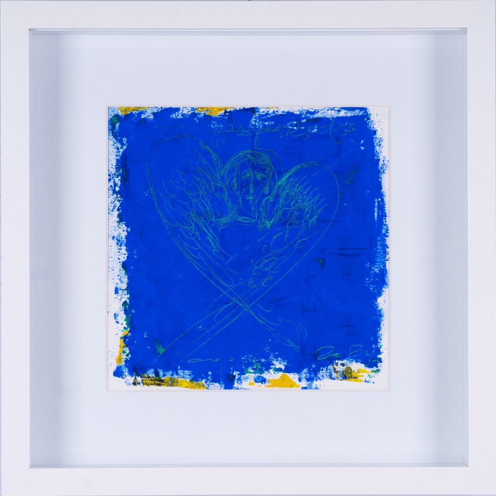 Îngerul verde – pictură în ulei, artist Iurie Cojocaru – Iurie Cojocaru – O Galerie de Artă
