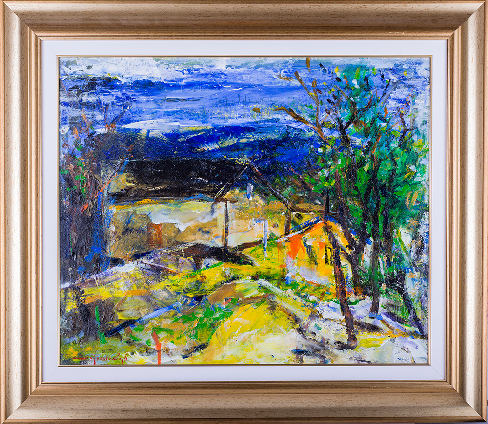 Înserare – pictură în ulei, artist Iurie Cojocaru – Iurie Cojocaru – O Galerie de Artă