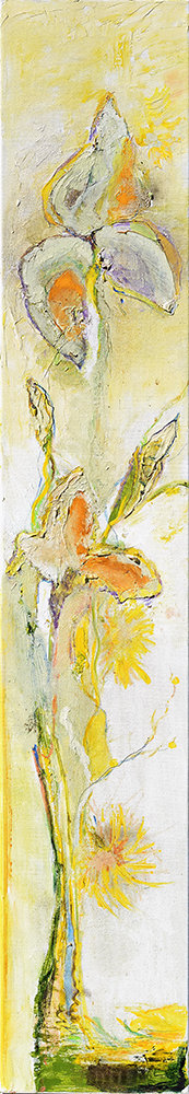 Iris III – pictură în ulei, artistă Katalin Hajdu – Katalin Hajdu – O Galerie de Artă