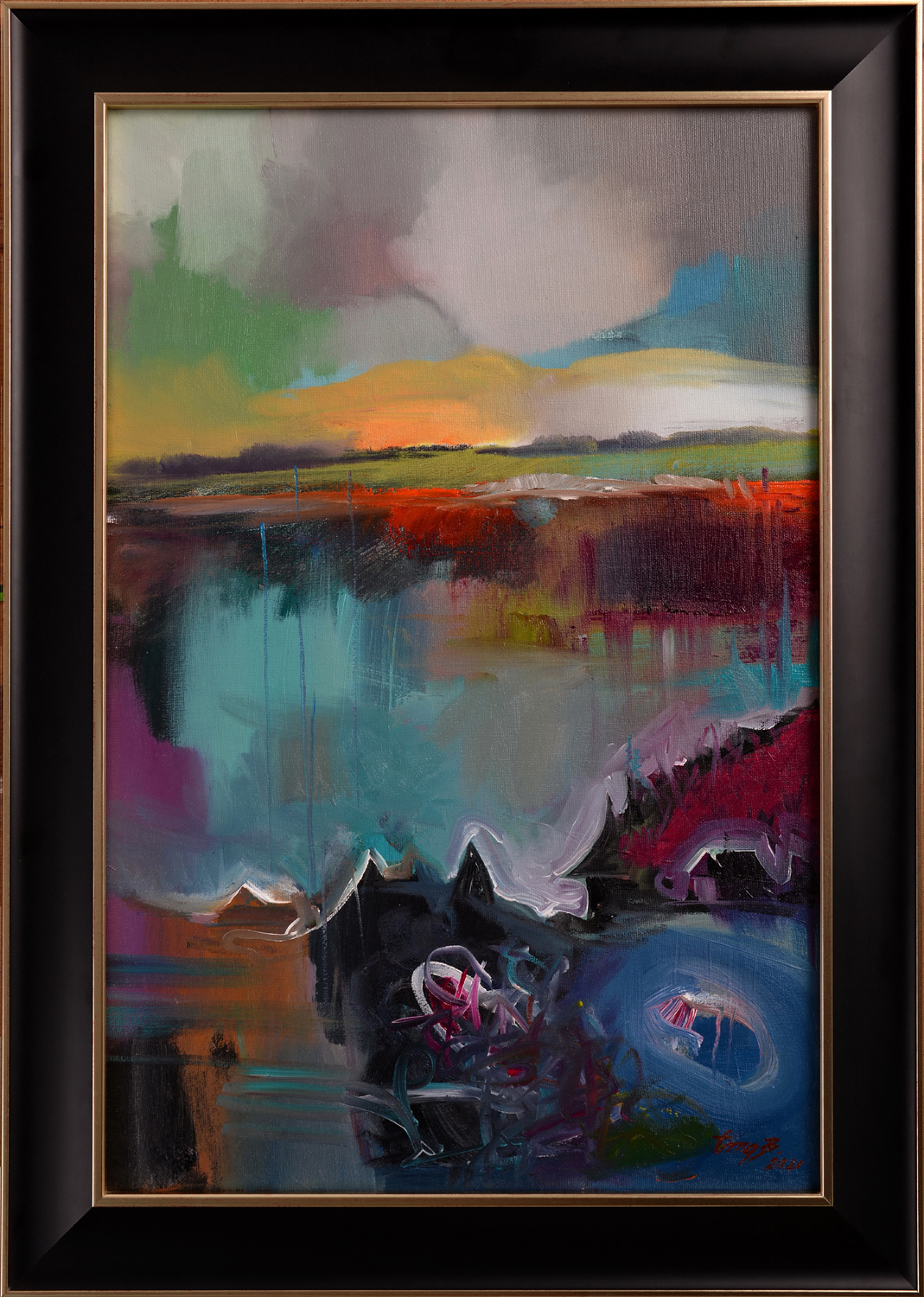 Liniște – pictură în acrilic, artist Emanuel Bumbu – Emanuel Bumbu – O Galerie de Artă