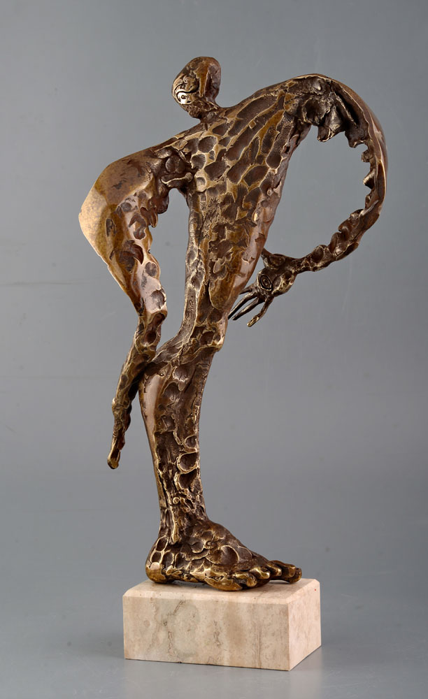 Lupta – sculptură în bronz, artist Liviu Bumbu – Liviu Bumbu – O Galerie de Artă