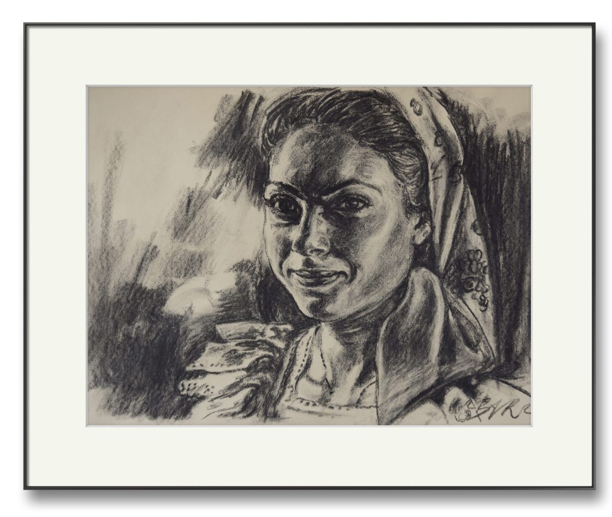 Maramuresanca – cărbune pe hârtie, artist Björn Reinhardt – Björn Reinhardt – O Galerie de Artă