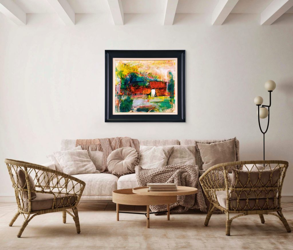 Margine de sat II – pictură în ulei, artist Iurie Cojocaru – Iurie Cojocaru – O Galerie de Artă