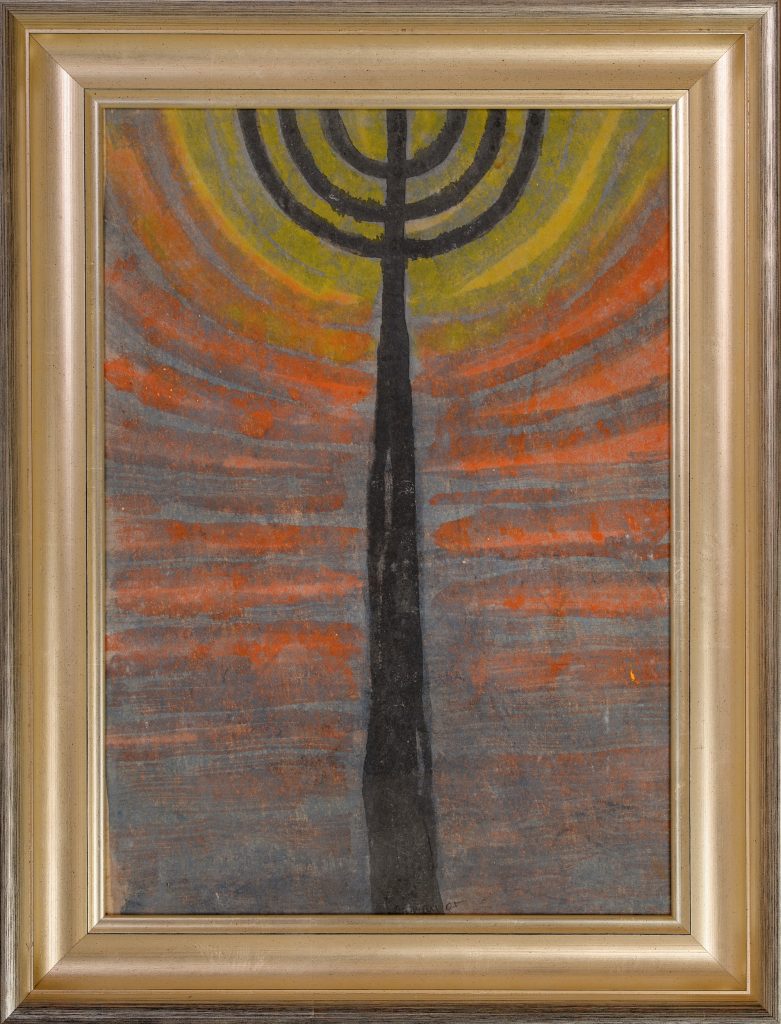 Menora III – pictură în ulei, artist Octavian Cosman – Octavian Cosman – O Galerie de Artă