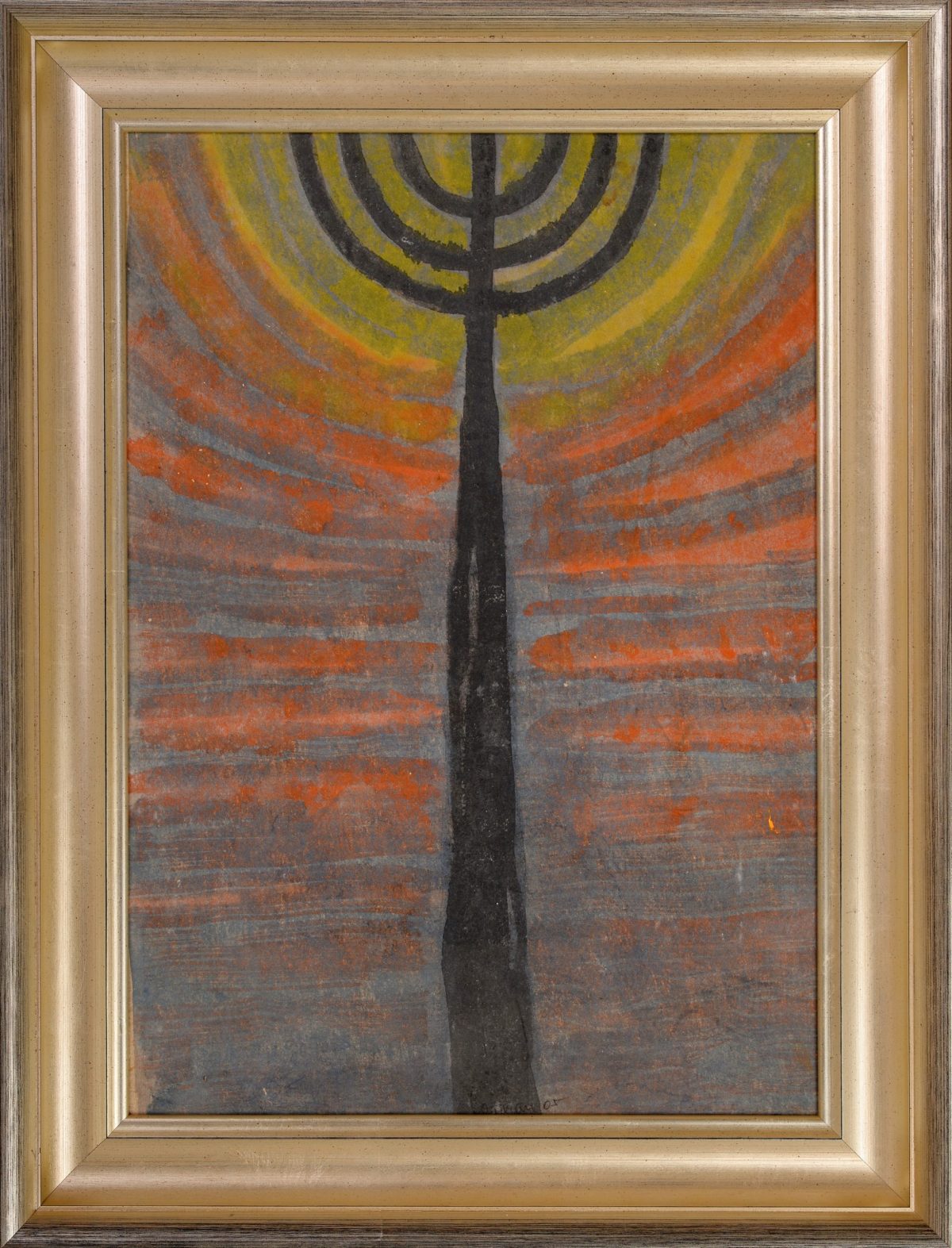 Menora III – pictură în ulei, artist Octavian Cosman – Octavian Cosman – O Galerie de Artă