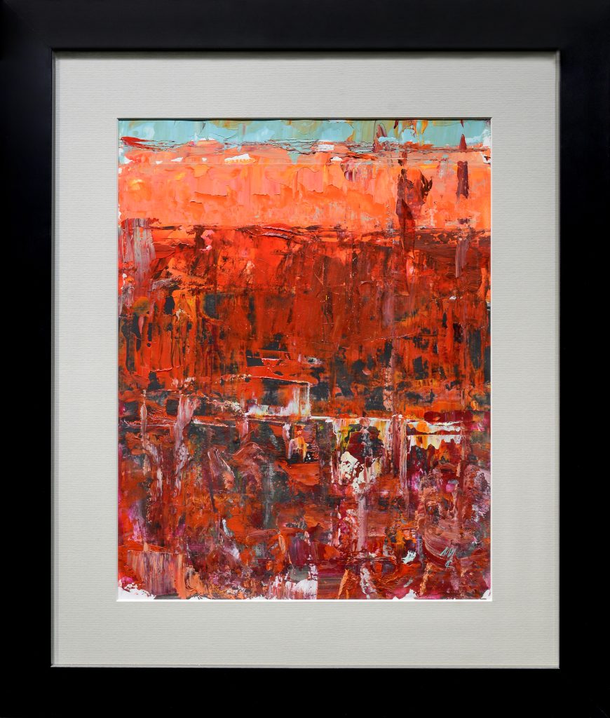 Obiect de îmbrăcăminte uitat – pictură în acrilic, artistă Cristina Marian – Cristina Marian – O Galerie de Artă