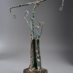 Cumpăna – sculptură în bronz, artist Liviu Bumbu – Liviu Bumbu – O Galerie de Artă