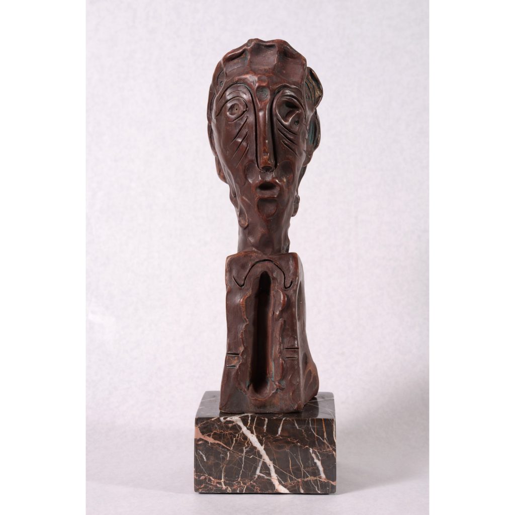 Portret de femeie – sculptură în lut ars, artist Liviu Bumbu – Liviu Bumbu – O Galerie de Artă