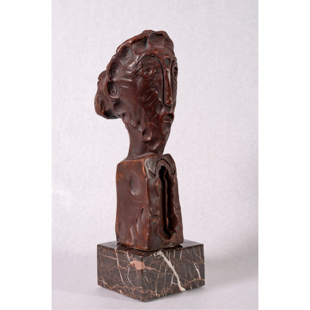 Portret de femeie – sculptură în lut ars, artist Liviu Bumbu – Liviu Bumbu – O Galerie de Artă