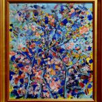 Azur – pictură în ulei, artistă Cristina Marian – Cristina Marian – O Galerie de Artă