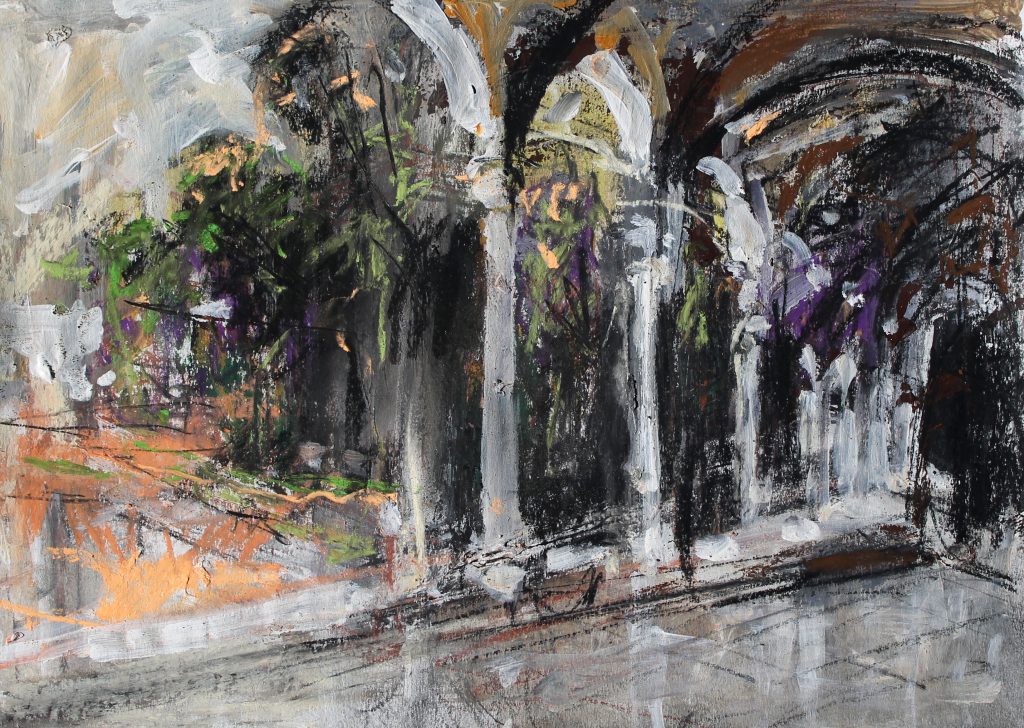 Atrium 1 – tehnică mixtă, artist Cristian Porumb – Cristian Porumb – O Galerie de Artă