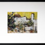 Case la Mediterană – tehnică mixtă, artist Cristian Porumb – Cristian Porumb – O Galerie de Artă