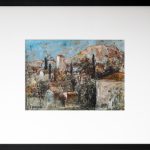 Case la Mediterană 4 – tehnică mixtă, artist Cristian Porumb – Cristian Porumb – O Galerie de Artă