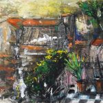 Case la Mediterană 5 – tehnică mixtă, artist Cristian Porumb – Cristian Porumb – O Galerie de Artă