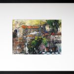 Case la Mediterană 5 – tehnică mixtă, artist Cristian Porumb – Cristian Porumb – O Galerie de Artă