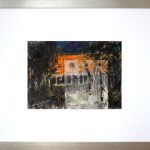 Contemplatie în gradina lui Dioclețian 1 – tehnică mixtă, artist Cristian Porumb – Cristian Porumb – O Galerie de Artă