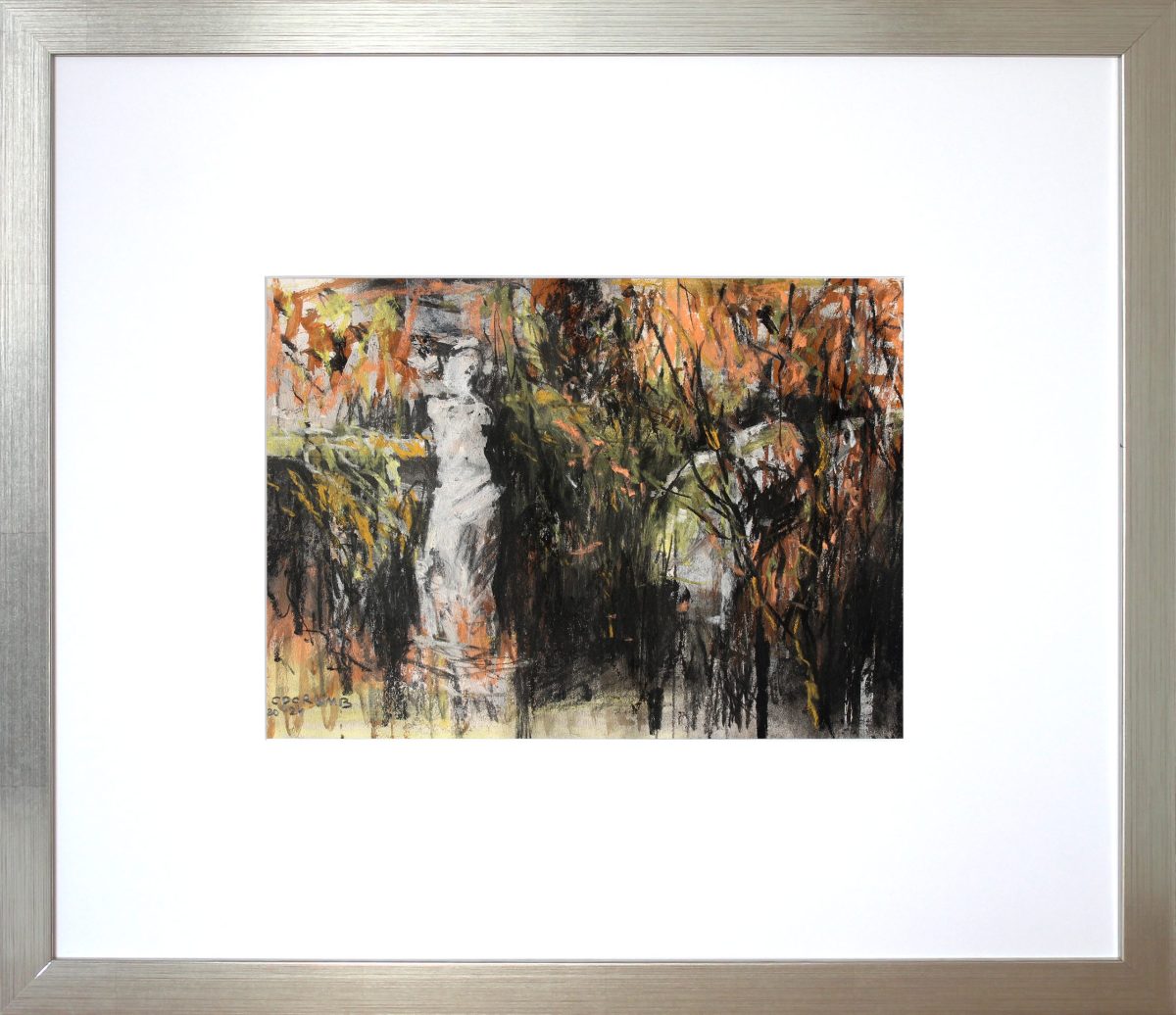 Contemplatie în gradina lui Dioclețian 2 – tehnică mixtă, artist Cristian Porumb – Cristian Porumb – O Galerie de Artă
