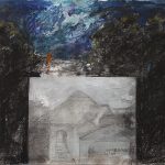 Contemplatie în gradina lui Dioclețian 3 – tehnică mixtă, artist Cristian Porumb – Cristian Porumb – O Galerie de Artă