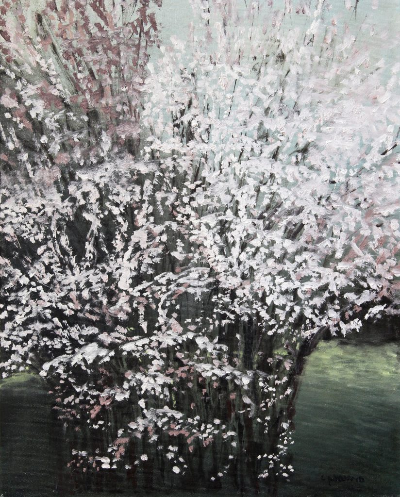 Copac înflorit 1 – pictură în ulei, artist Cristian Porumb – Cristian Porumb – O Galerie de Artă