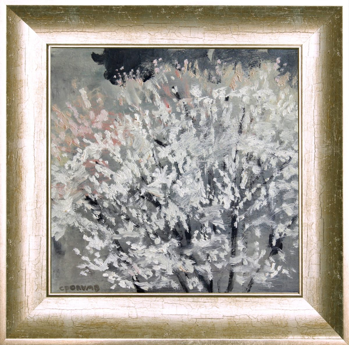 Copac înflorit 10 – pictură în ulei, artist Cristian Porumb – Cristian Porumb – O Galerie de Artă