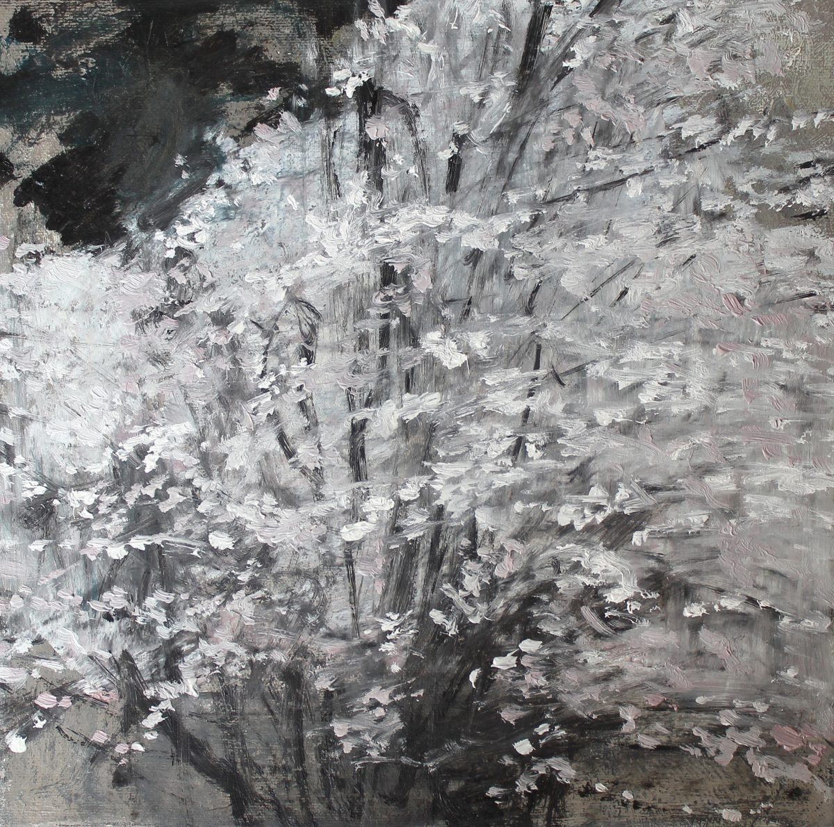Copac înflorit 11 – pictură în ulei, artist Cristian Porumb – Cristian Porumb – O Galerie de Artă