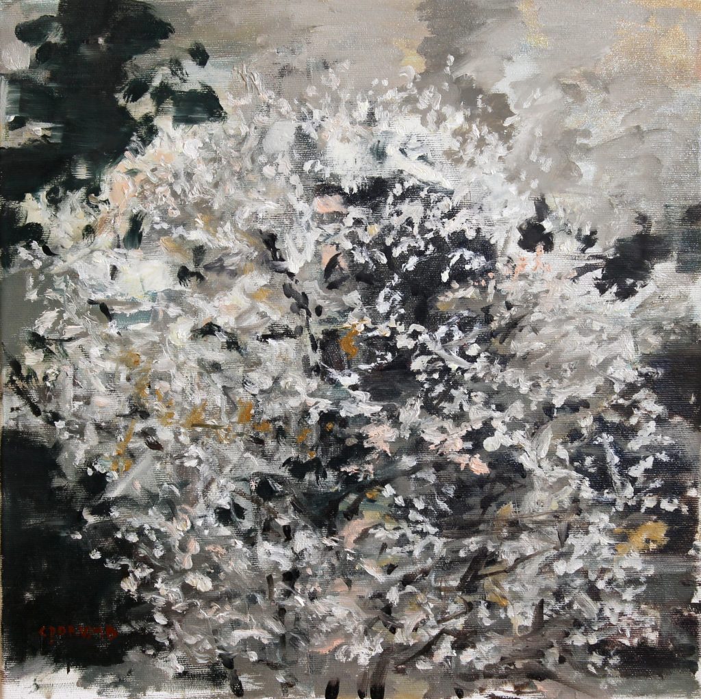 Copac înflorit 2 – pictură în ulei, artist Cristian Porumb – Cristian Porumb – O Galerie de Artă