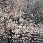 Copac înflorit 5 – pictură în ulei, artist Cristian Porumb – Cristian Porumb – O Galerie de Artă