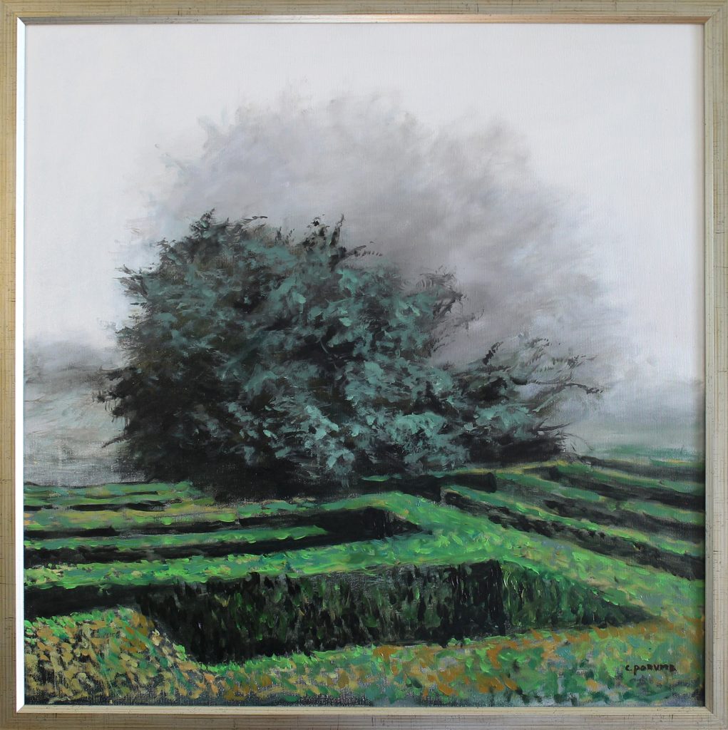 Dimineața în grădină 1 – pictură în ulei, artist Cristian Porumb – Cristian Porumb – O Galerie de Artă