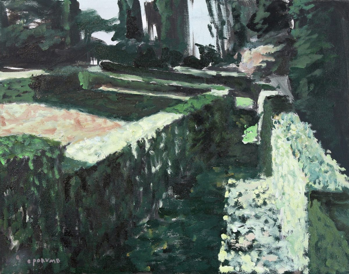 Dimineața în grădină 3 – pictură în ulei, artist Cristian Porumb – Cristian Porumb – O Galerie de Artă