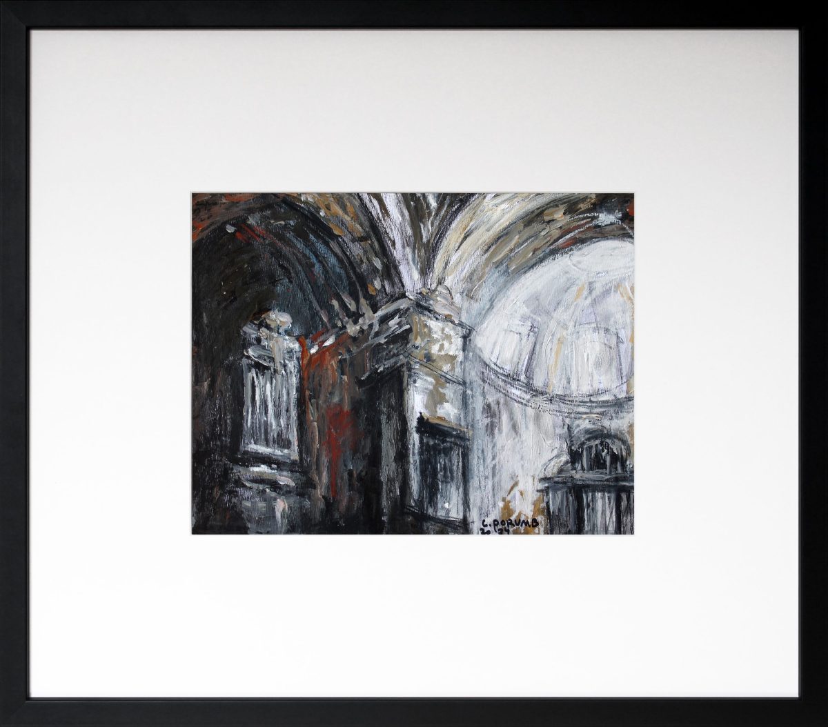 Lumină din interior 1 – tehnică mixtă, artist Cristian Porumb – Cristian Porumb – O Galerie de Artă
