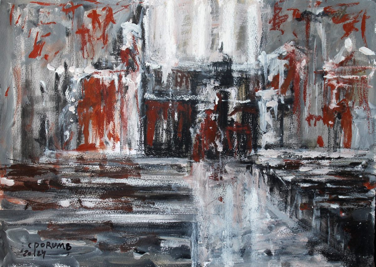 Lumină din interior 5 – tehnică mixtă, artist Cristian Porumb – Cristian Porumb – O Galerie de Artă