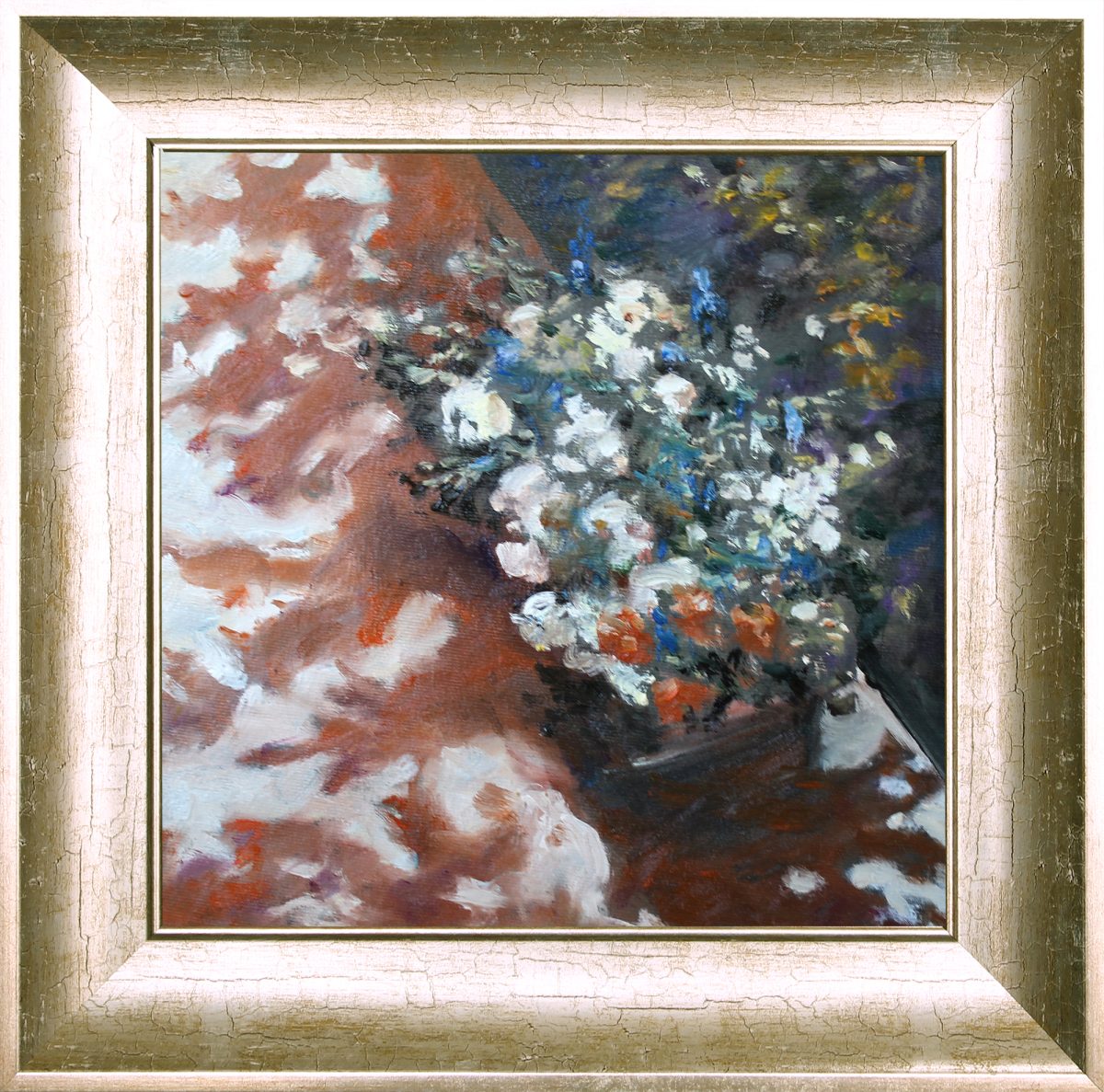 Lumini și umbre în grădină – pictură în ulei, artist Cristian Porumb – Cristian Porumb – O Galerie de Artă