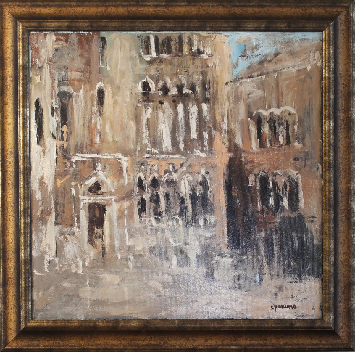 Palat venețian 1 – pictură în ulei, artist Cristian Porumb – Cristian Porumb – O Galerie de Artă