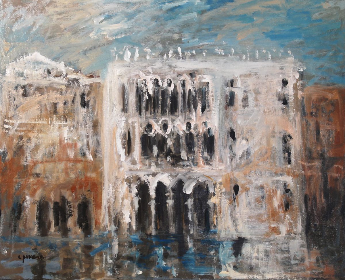 Palat venețian 2 – pictură în ulei, artist Cristian Porumb – Cristian Porumb – O Galerie de Artă
