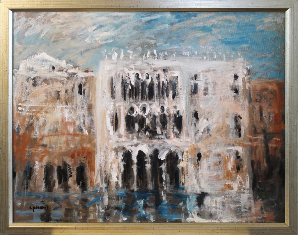 Palat venețian 2 – pictură în ulei, artist Cristian Porumb – Cristian Porumb – O Galerie de Artă