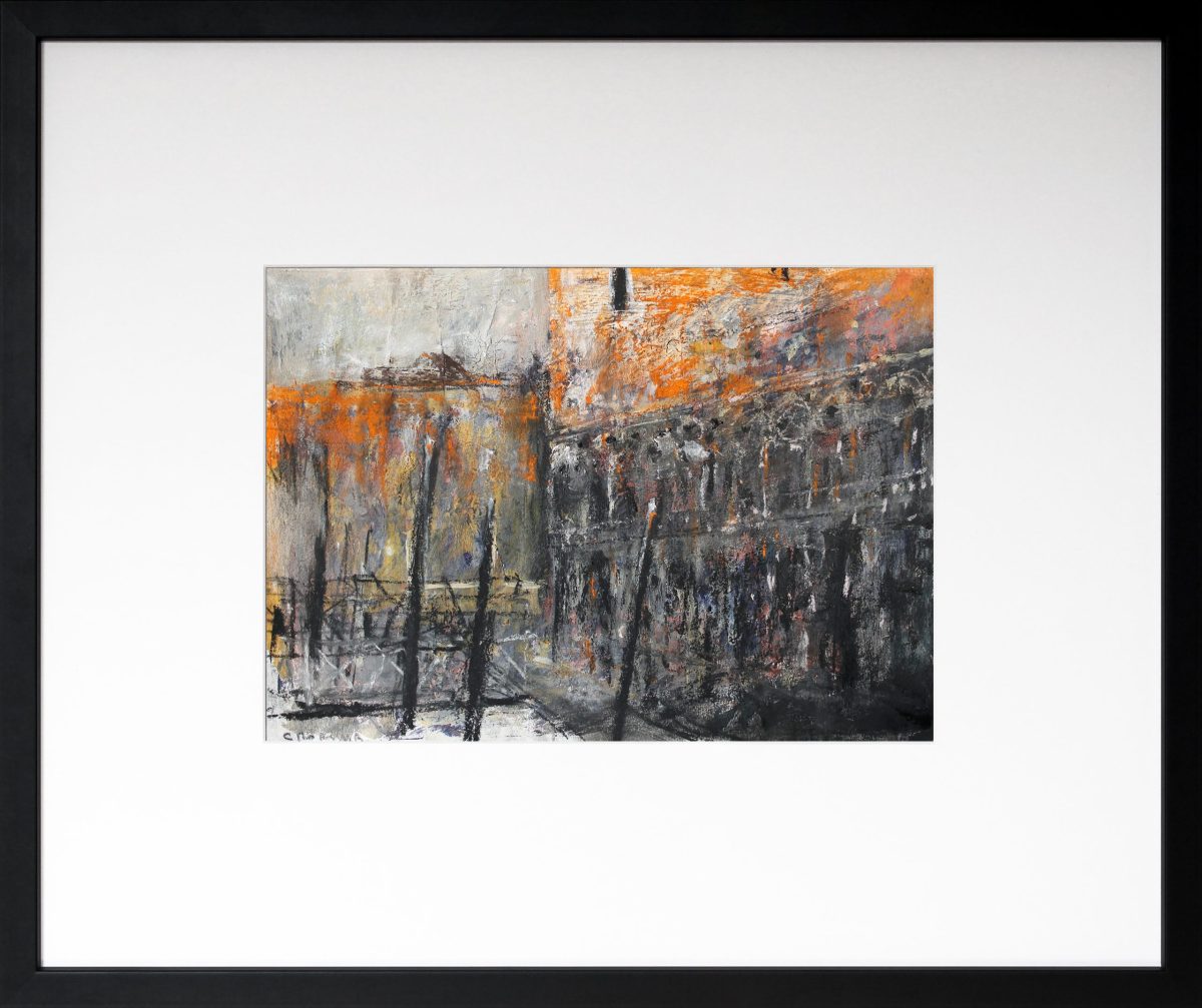 Palatul dogilor 1 – tehnică mixtă, artist Cristian Porumb – Cristian Porumb – O Galerie de Artă