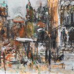Palatul dogilor 2 – tehnică mixtă, artist Cristian Porumb – Cristian Porumb – O Galerie de Artă