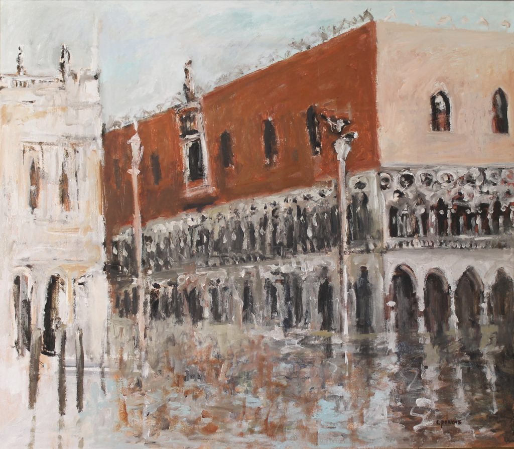 Palatul dogilor 3 – pictură în ulei, artist Cristian Porumb – Cristian Porumb – O Galerie de Artă