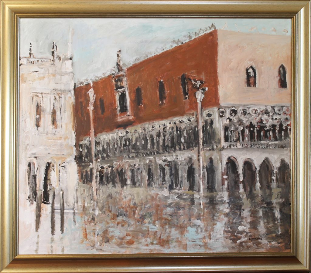 Palatul dogilor 3 – pictură în ulei, artist Cristian Porumb – Cristian Porumb – O Galerie de Artă