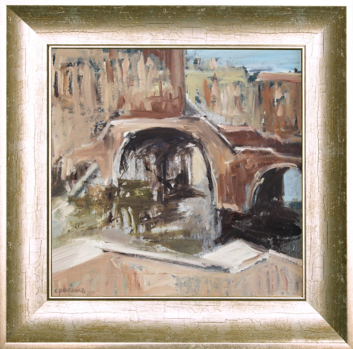 Peisaj venețian 1 – pictură în ulei, artist Cristian Porumb – Cristian Porumb – O Galerie de Artă