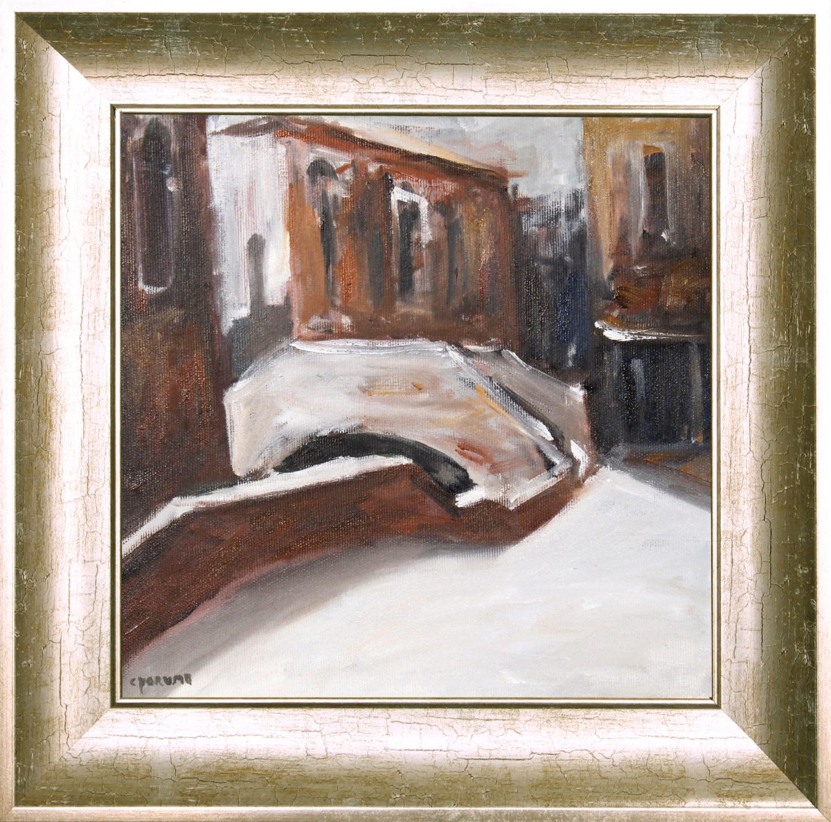 Peisaj venețian 10 – pictură în ulei, artist Cristian Porumb – Cristian Porumb – O Galerie de Artă