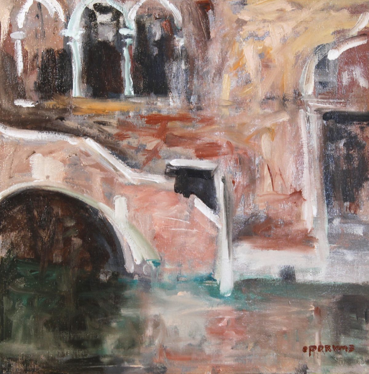Peisaj venețian 12 – pictură în ulei, artist Cristian Porumb – Cristian Porumb – O Galerie de Artă