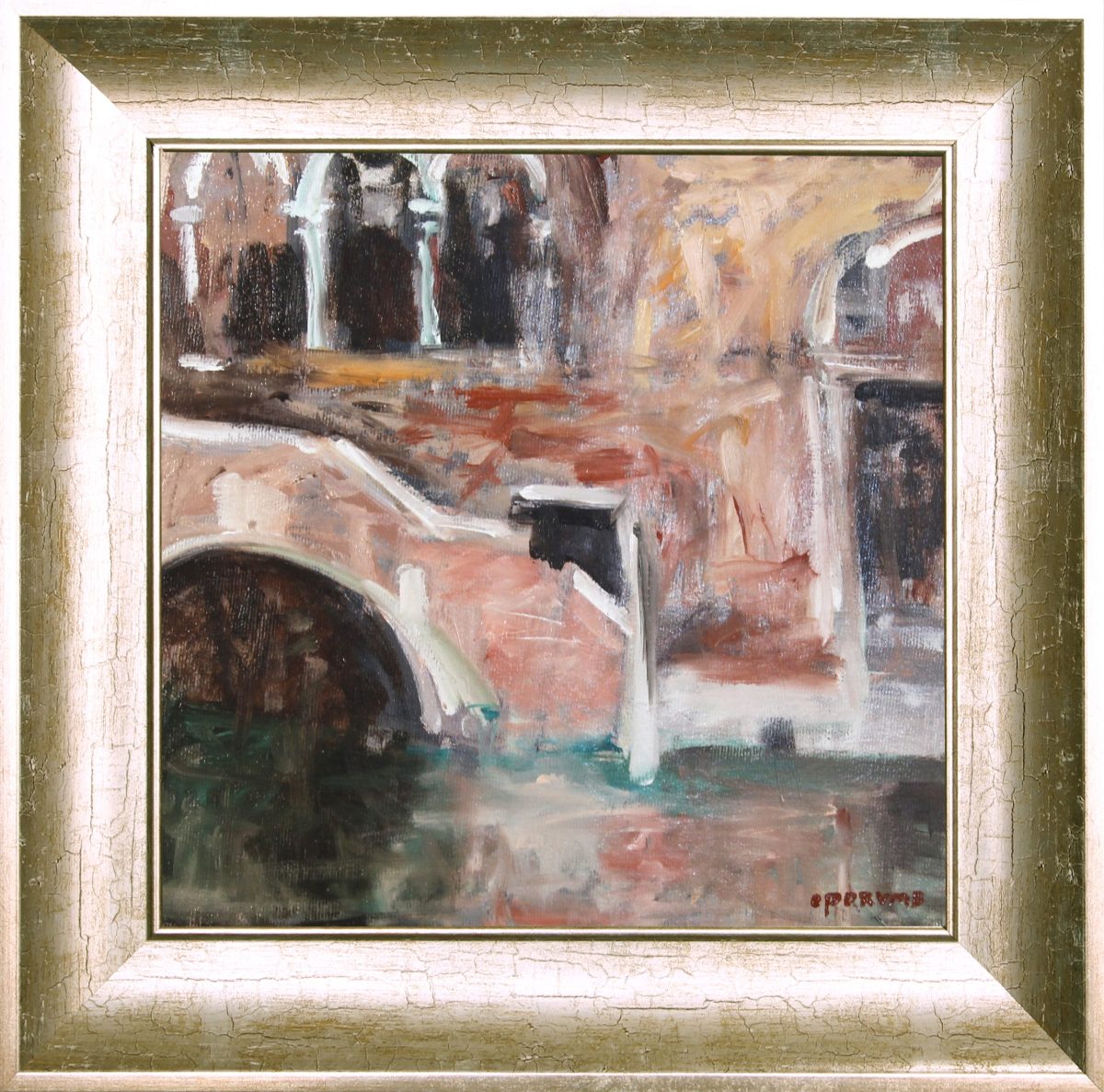 Peisaj venețian 12 – pictură în ulei, artist Cristian Porumb – Cristian Porumb – O Galerie de Artă