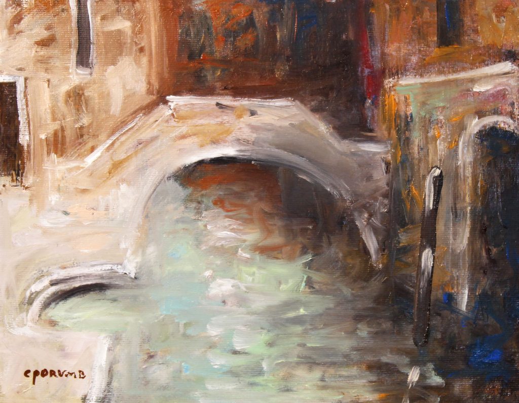 Peisaj venețian 14 – pictură în ulei, artist Cristian Porumb – Cristian Porumb – O Galerie de Artă